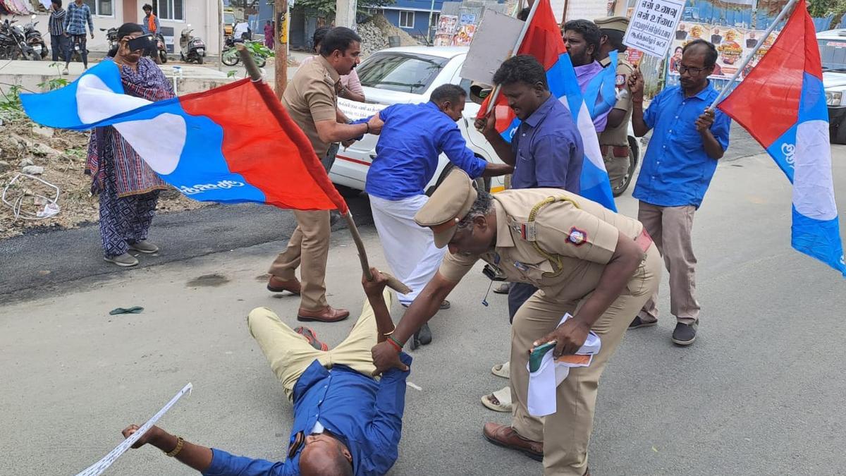 Police detain 5 members of fringe outfit who tried to hurl beef at BJP office in Coimbatore