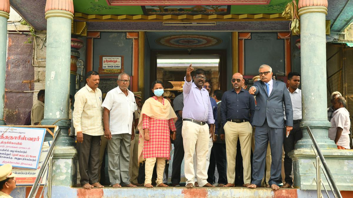 Gokulraj murder case | Madras High Court judges inspect temple and crime spot in Namakkal