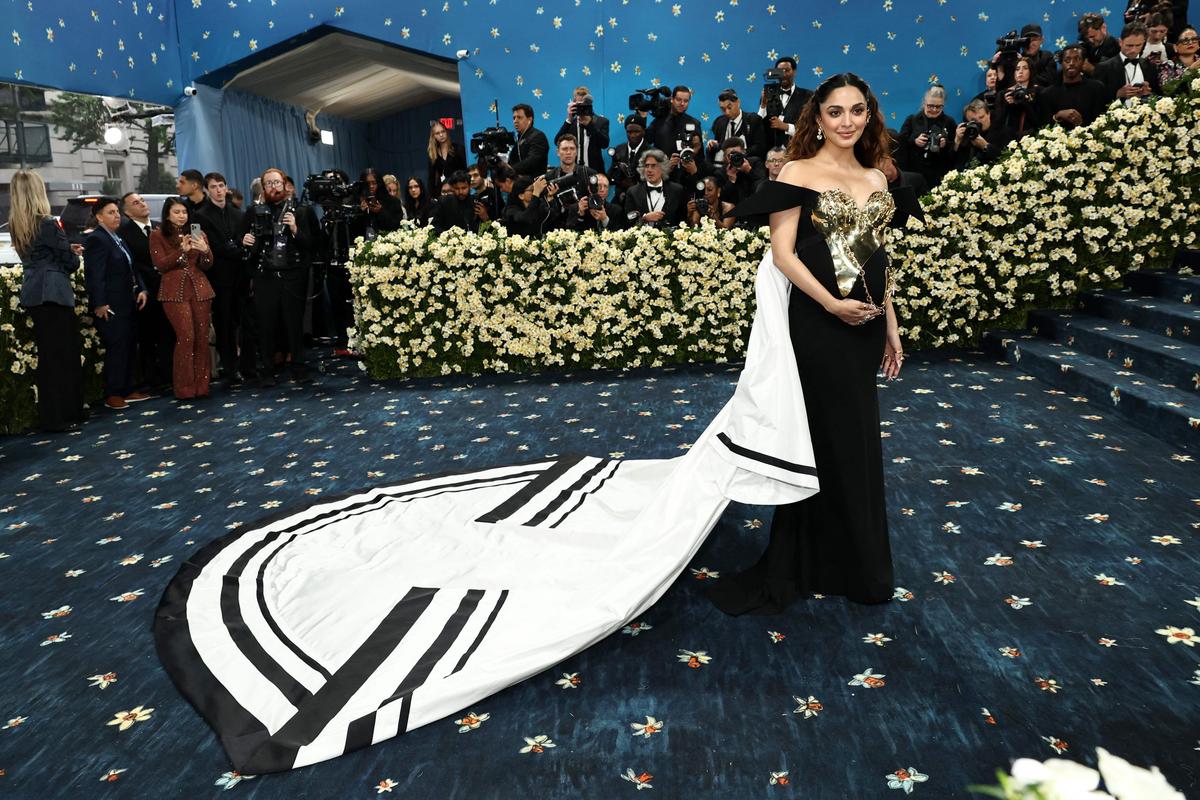 Kiara Advani attends the 2025 Met Gala Celebrating “Superfine: Tailoring Black Style” at the Metropolitan Museum of Art on May 05, 2025, in New York City. Kiara Advani attends the 2025 Met Gala Celebrating “Superfine: Tailoring Black Style” at the Metropolitan Museum of Art on May 05, 2025, in New York City.