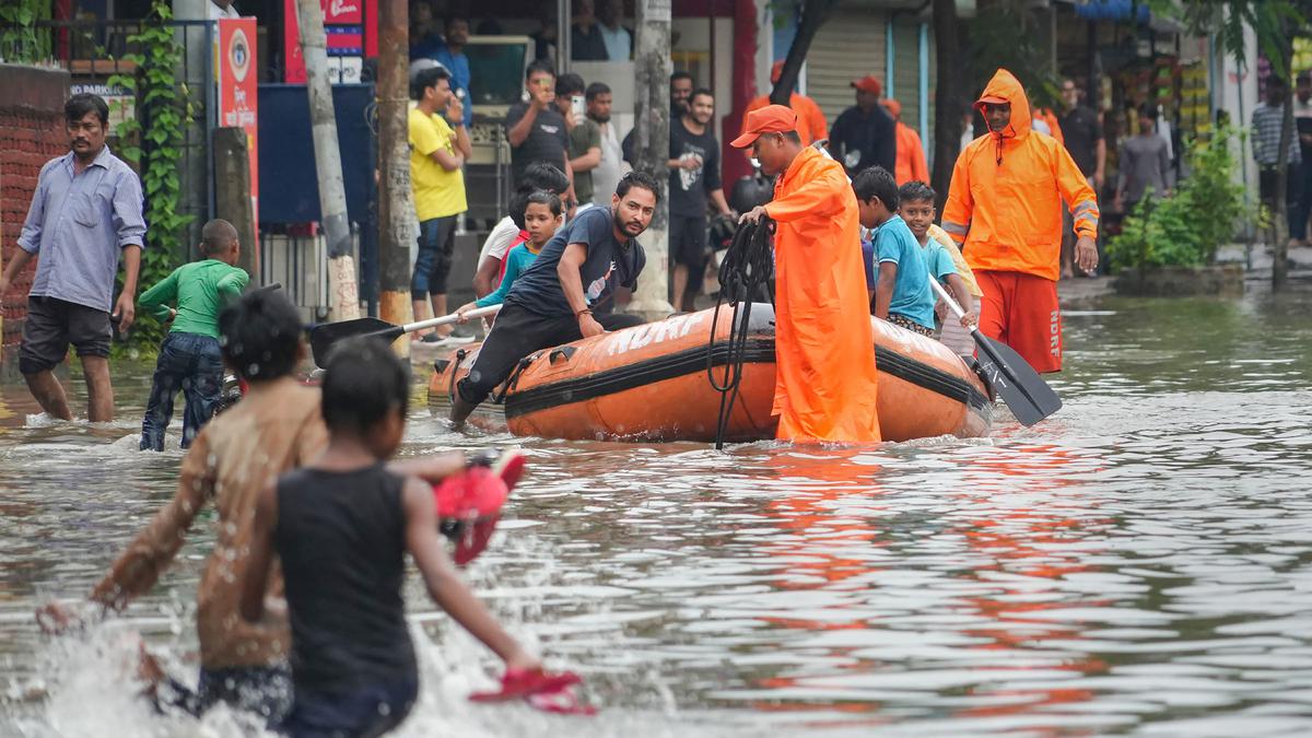 Boat carrying flood-affected people capsizes in Assam; three children missing