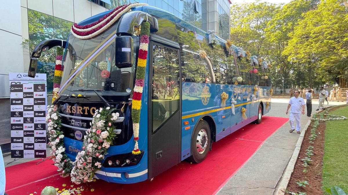 KSRTC receives e-bus prototype, to start trial run between Benglauru and Mysuru