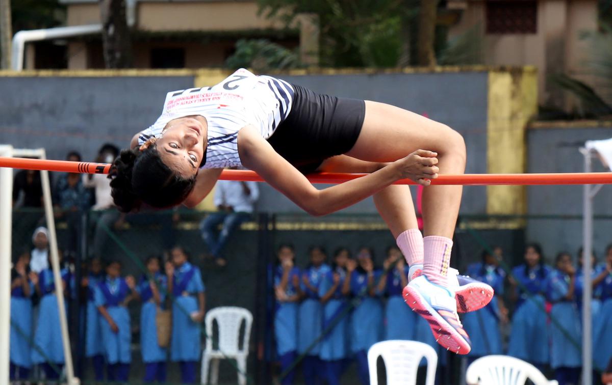 Kozhikode’s Carolina Mathew won the senior girls’ high jump.