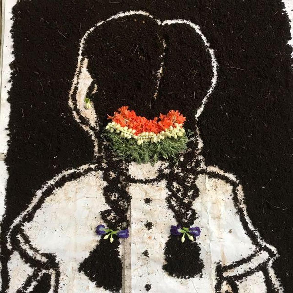 Compost art from @onelittlepalette Compost art from @onelittlepalette
