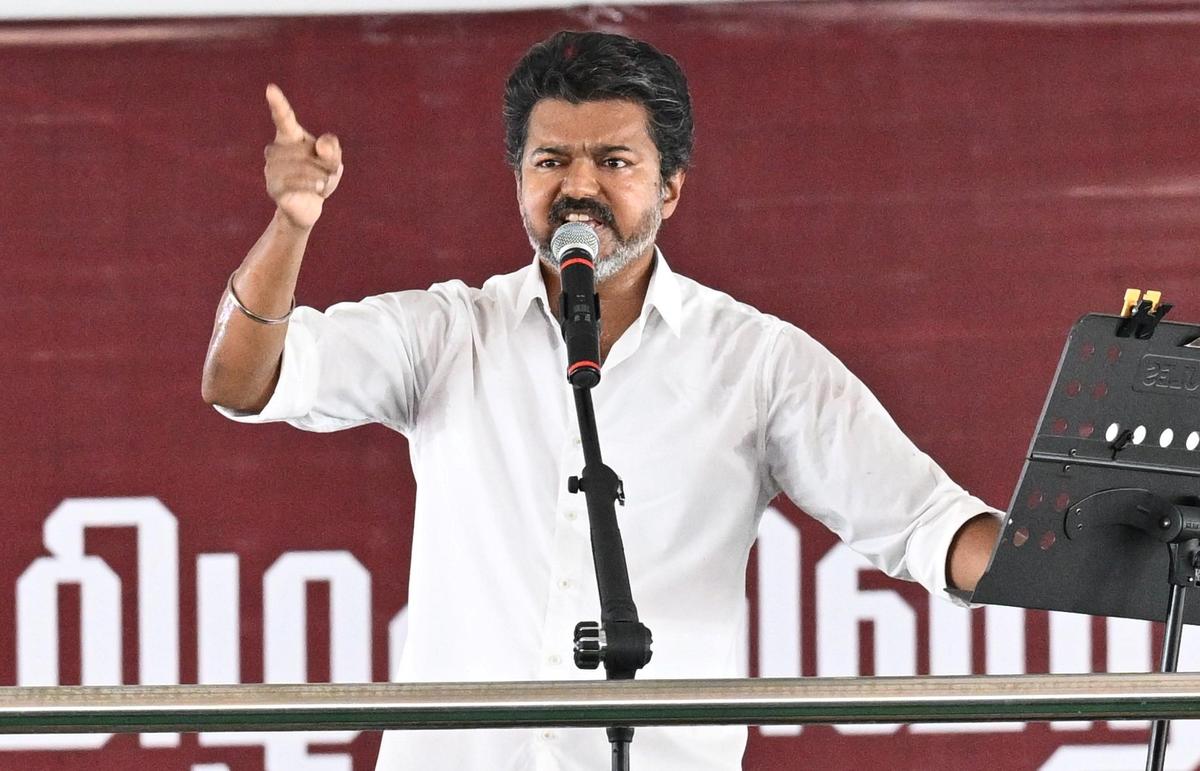 T.N. election 2026: Vijay condemns alleged assault on women near Pollachi over political sticker row