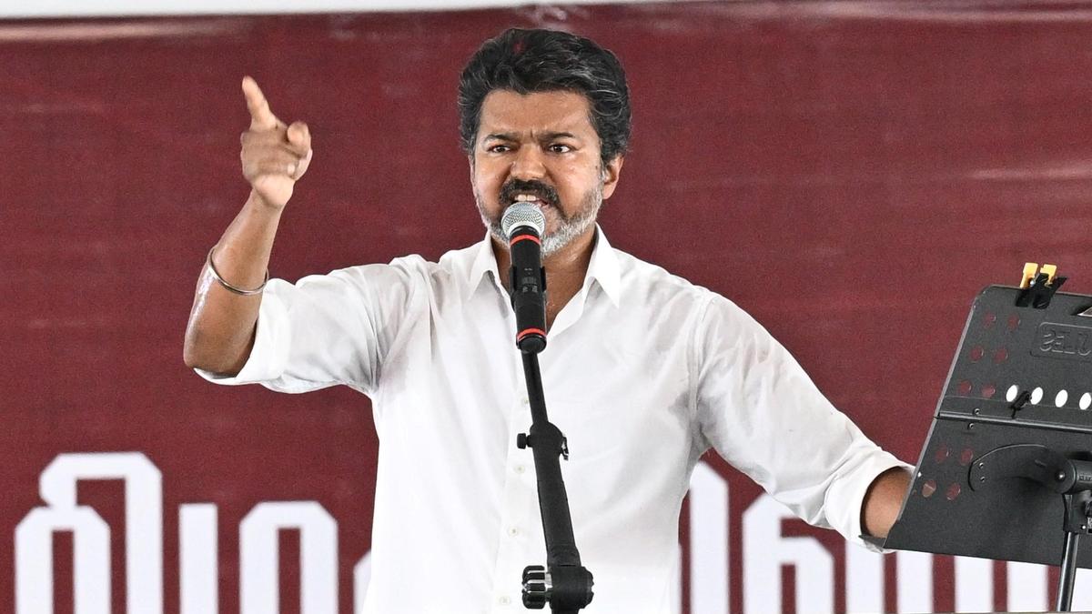 T.N. election 2026: Vijay condemns alleged assault on women near Pollachi over political sticker row
