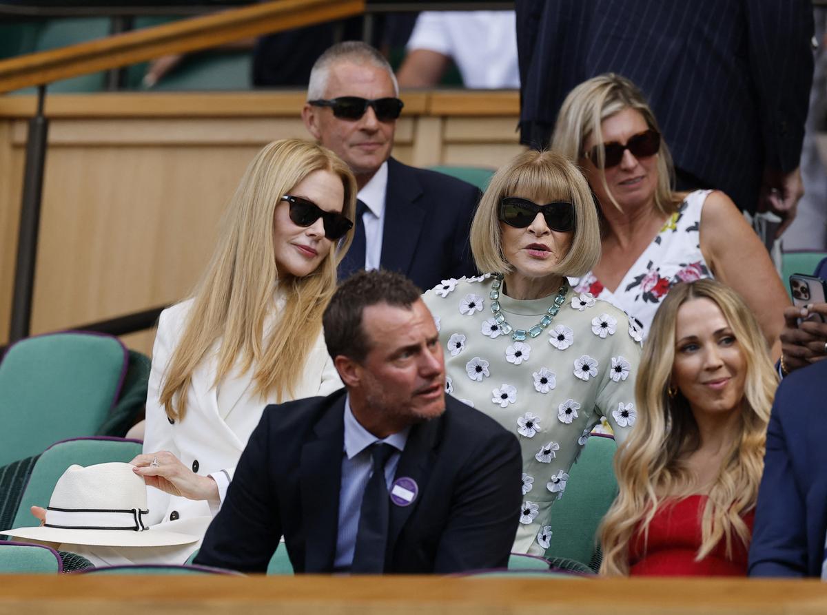 Anna Wintour y Nicole Kidman en la caja real de Wimbledon 2025.