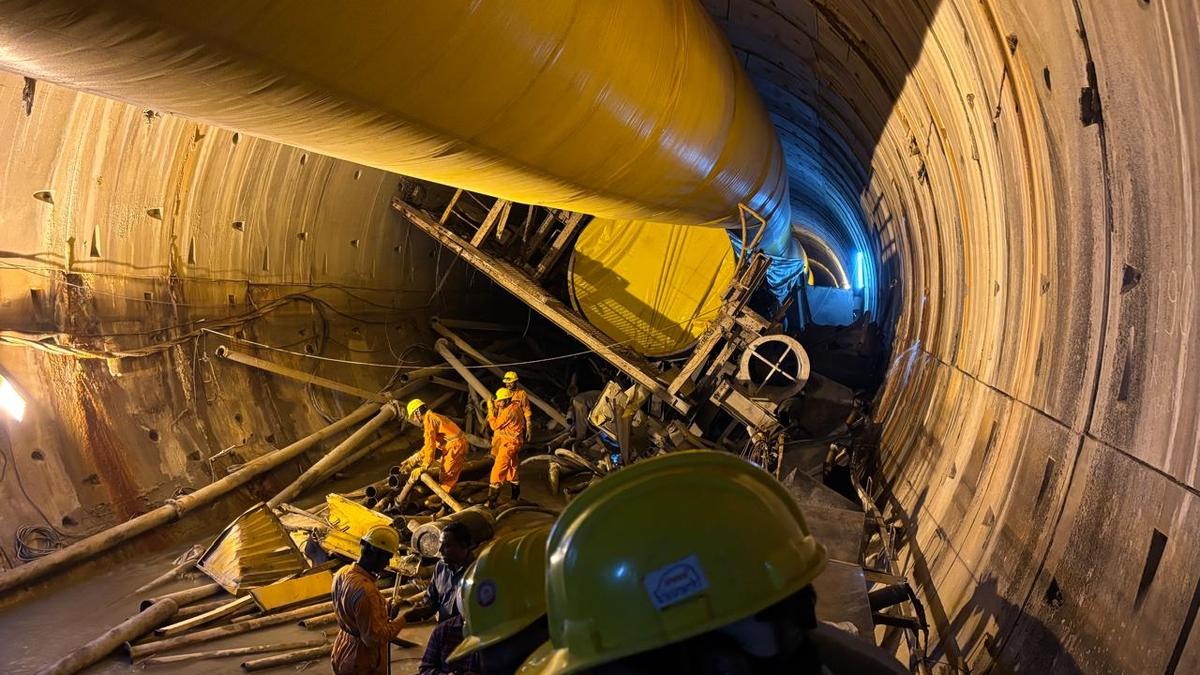 Telangana SLBC tunnel rescue Day 7 LIVE: SCR team brings Ultra thermos cutter to slice through metal debris