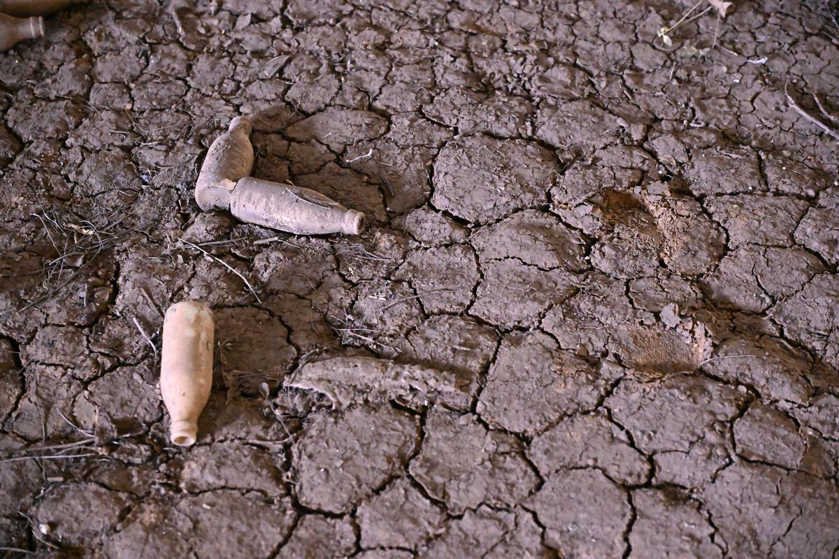 Milk bottles still found at the old dairy facility at Kudige in Kodagu. 