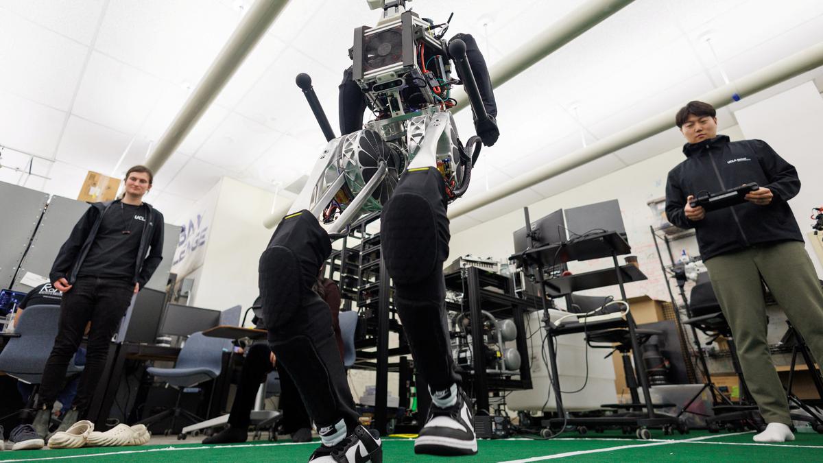 ARTEMIS, a football-playing humanoid robot, is ready for the pitch