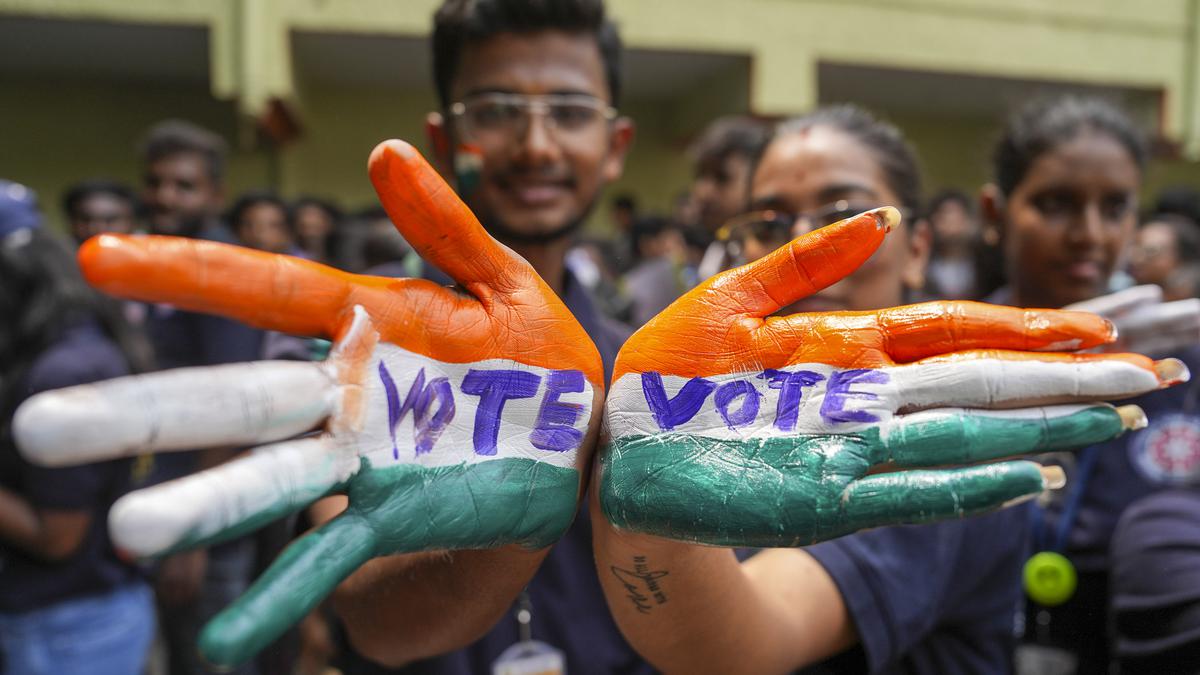 Many colourful ways urge people to vote