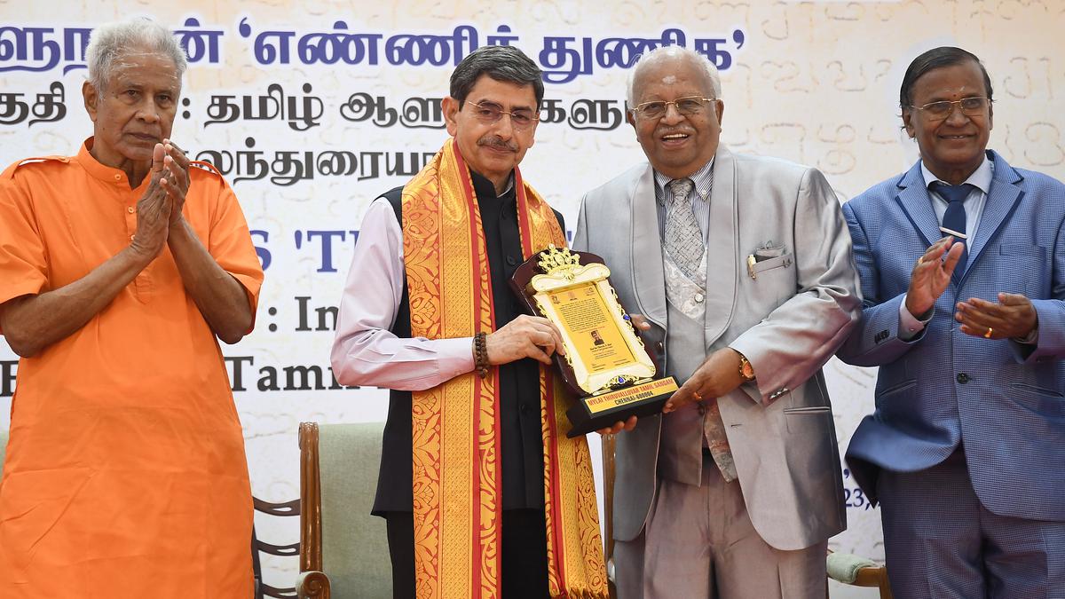 English does not have the vocabulary for translating ancient Tamil literature, says Tamil Nadu Governor