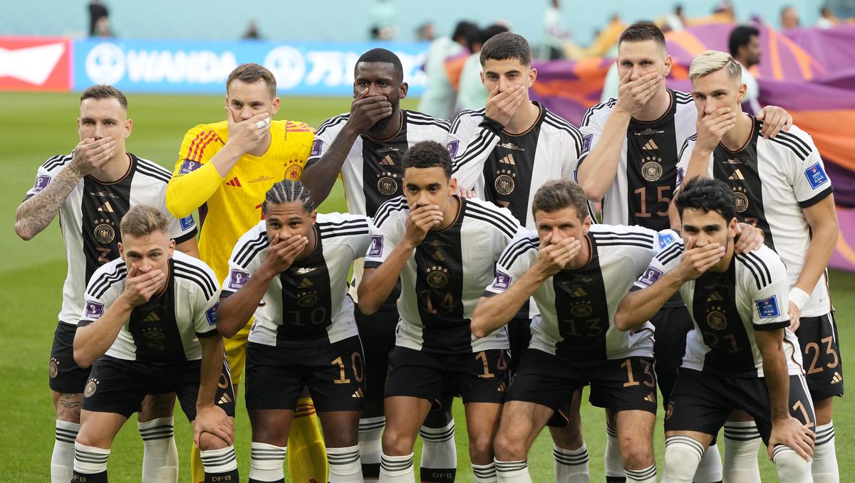 FIFA World Cup | Germany players cover mouths in protest before game against Japan