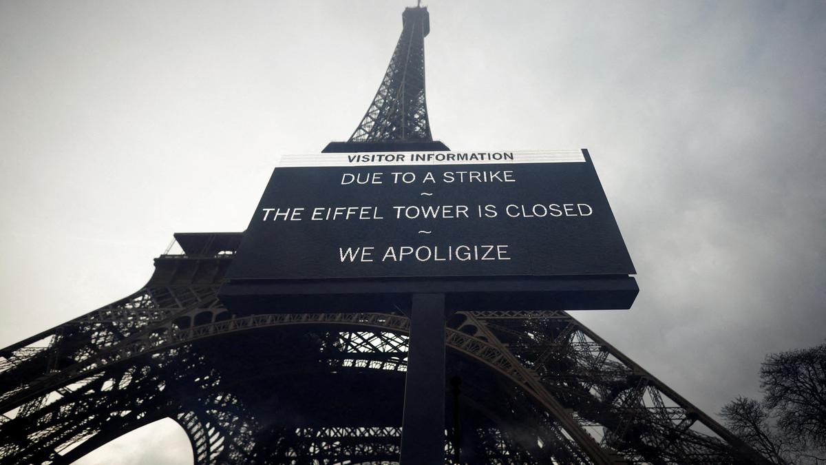 The Eiffel Tower reopens to visitors after a six-day closure due to an employee strike