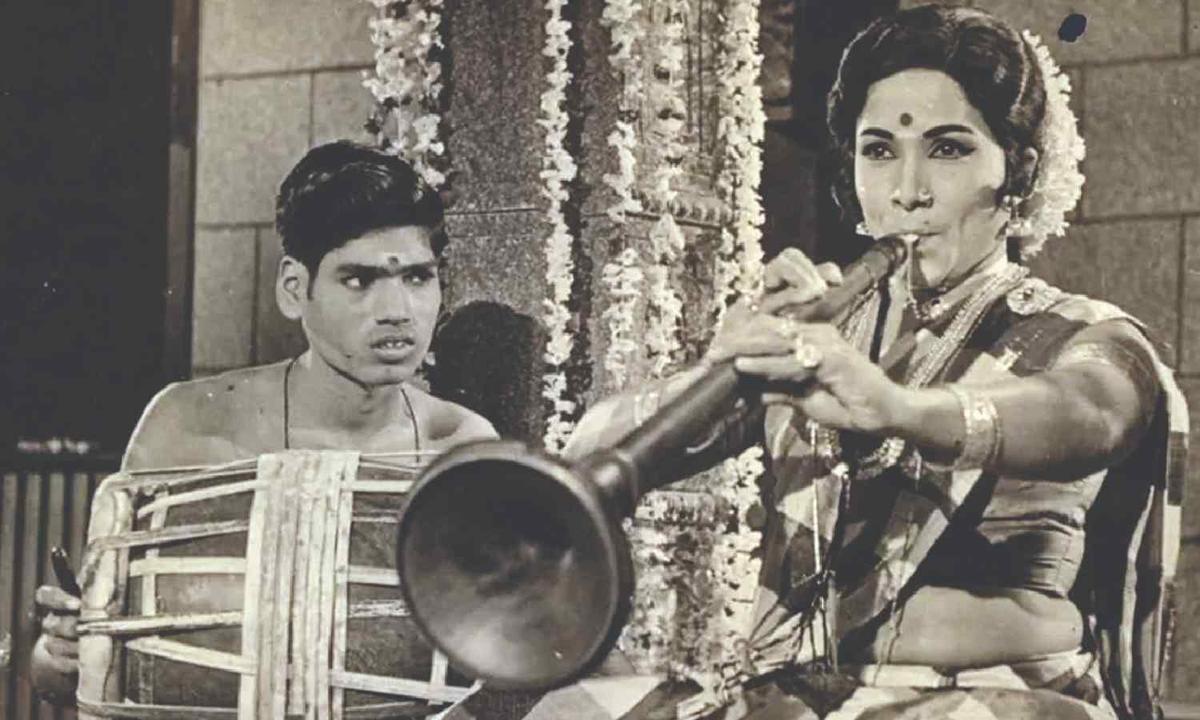 Manorama as Jil Jil Ramamani in Thillana Mohanambal Manorama as Jil Jil Ramamani in Thillana Mohanambal