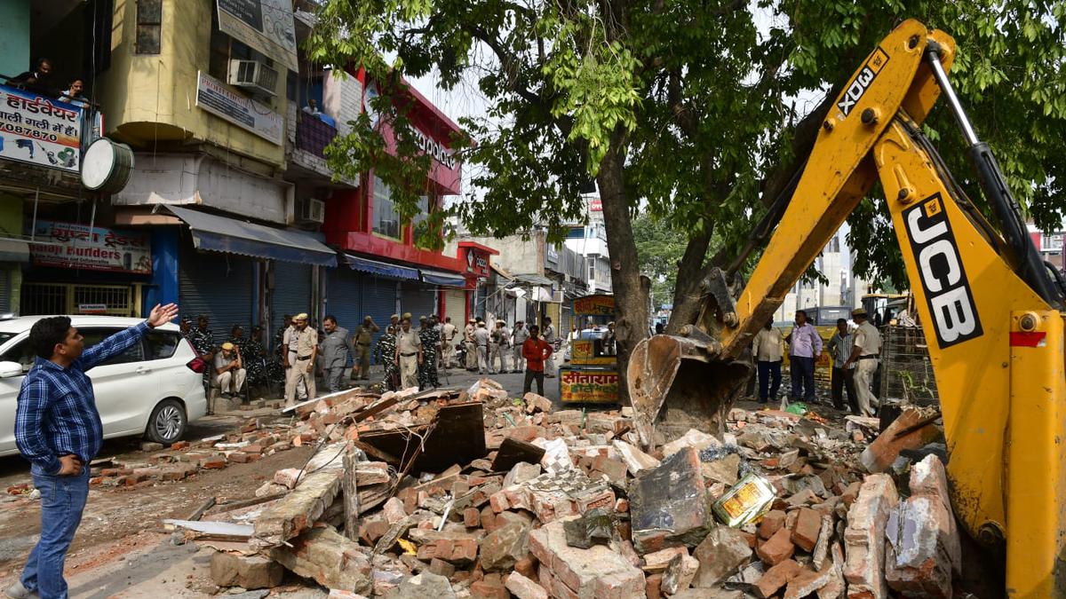 Temple and mazaar removed in Delhi's Bhajanpura to pave way for flyover