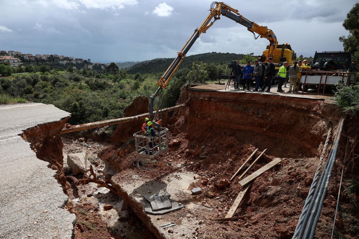 Storm batters Greece, killing one, flooding homes and disrupting travel