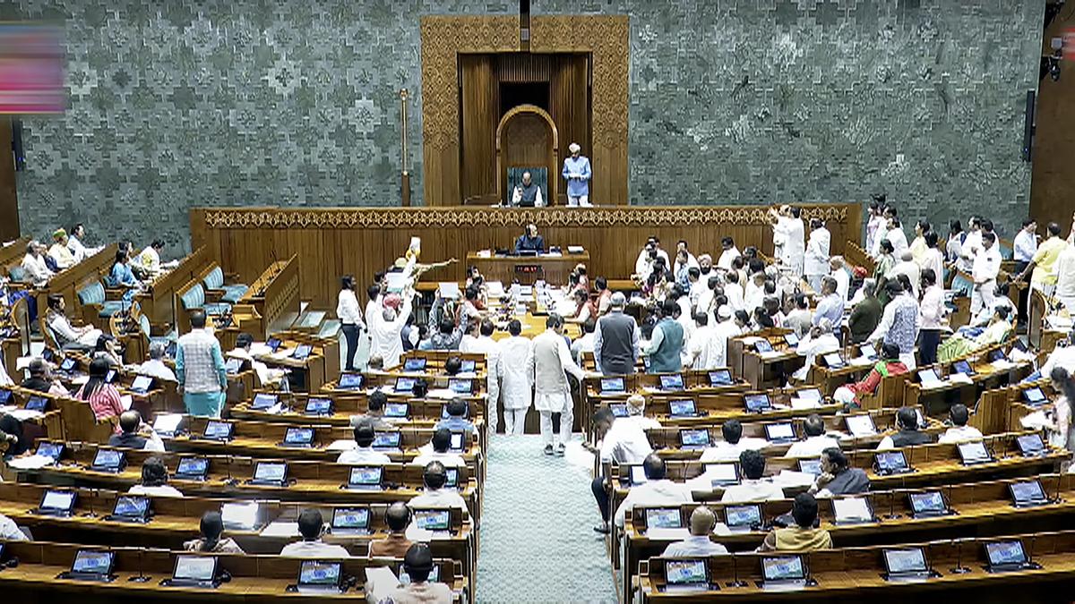 Opposition protests over caste remarks, census disrupt Lok Sabha; House adjourned briefly