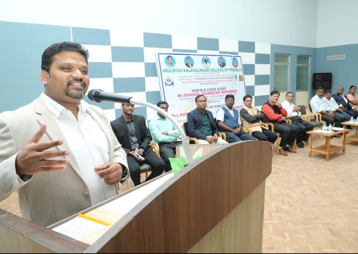 Arulmigu Kalasalingam College of Pharmacy, along with the Tamil Nadu MGR Medical University, organised an International Continuing Education