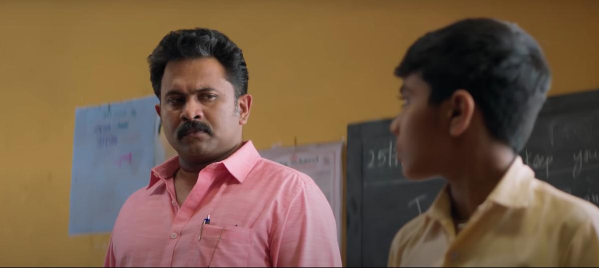 Aju Varghese in a scene from Sthanarthi Sreekuttan