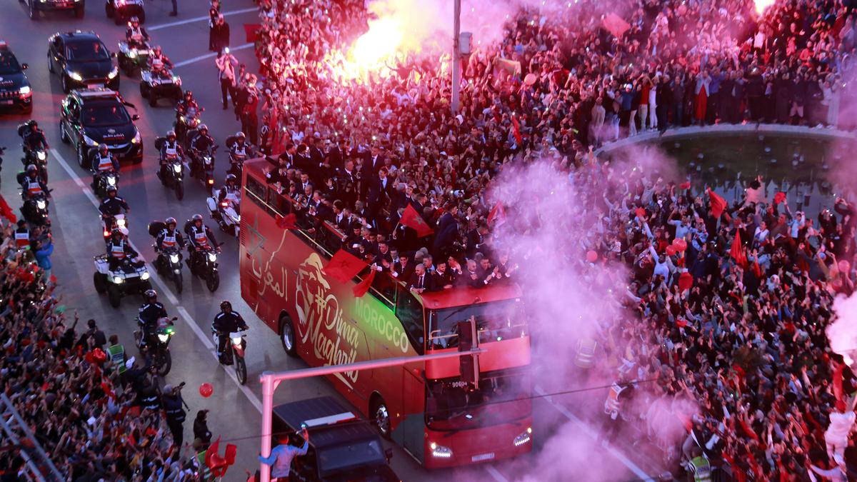 Jubilant Morocco welcomes home history-making World Cup team