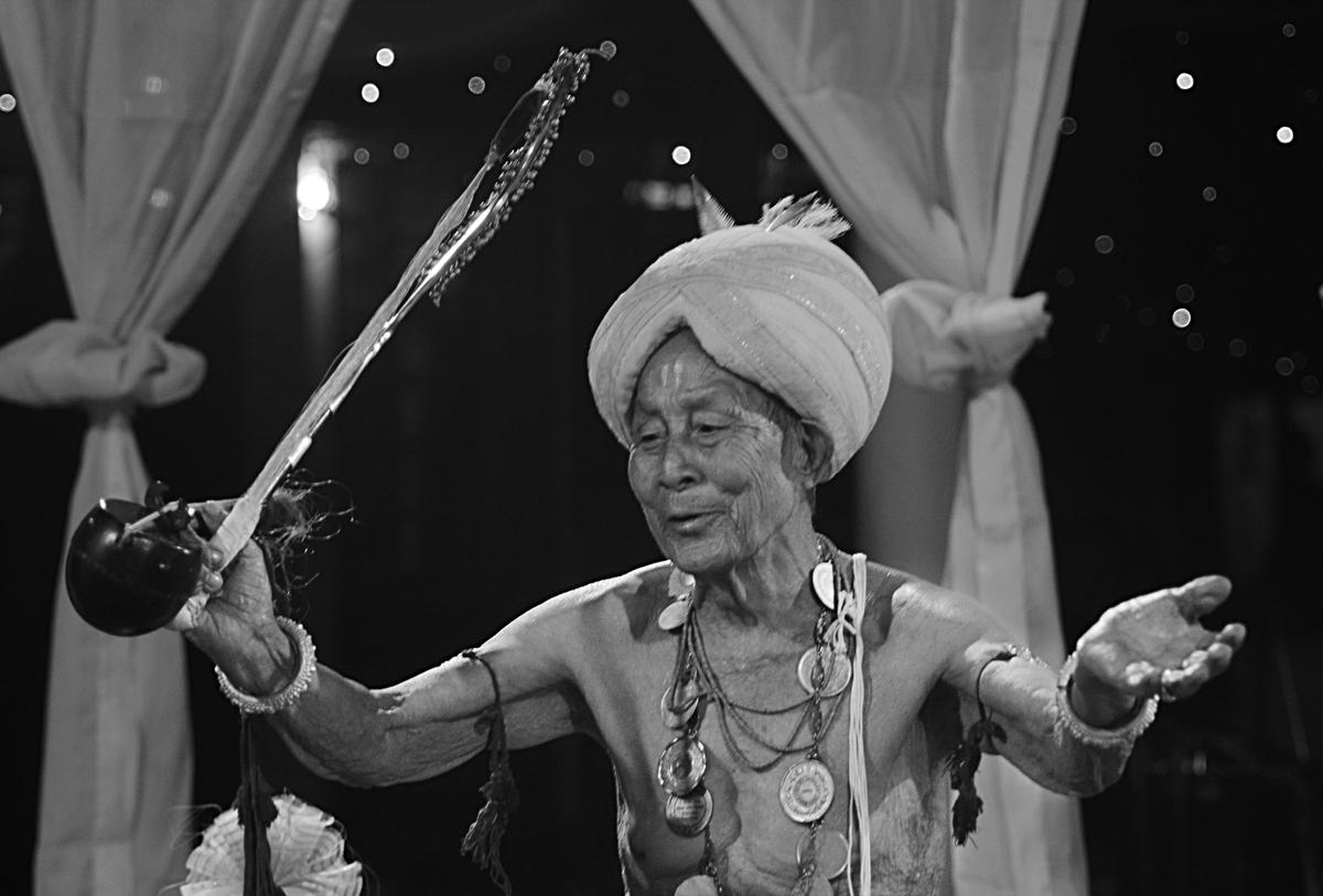 An image of Khangembam Mangi Singh — Pena Balladeer, Imphal 2014