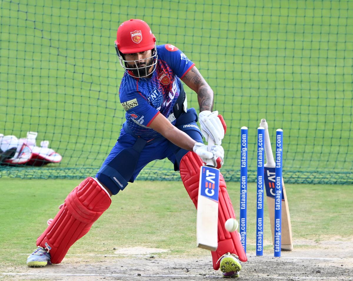 Punjab Kings captain Shreyas Iyer during a practice session on the eve of the IPL T20 match against Royal Challengers Bengaluru at the HPCA Stadium in Dharamshala, on Saturday, May 16, 2026. Punjab Kings captain Shreyas Iyer during a practice session on the eve of the IPL T20 match against Royal Challengers Bengaluru at the HPCA Stadium in Dharamshala, on Saturday, May 16, 2026.