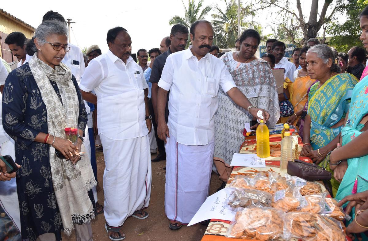 Minister reviews development works in Erode