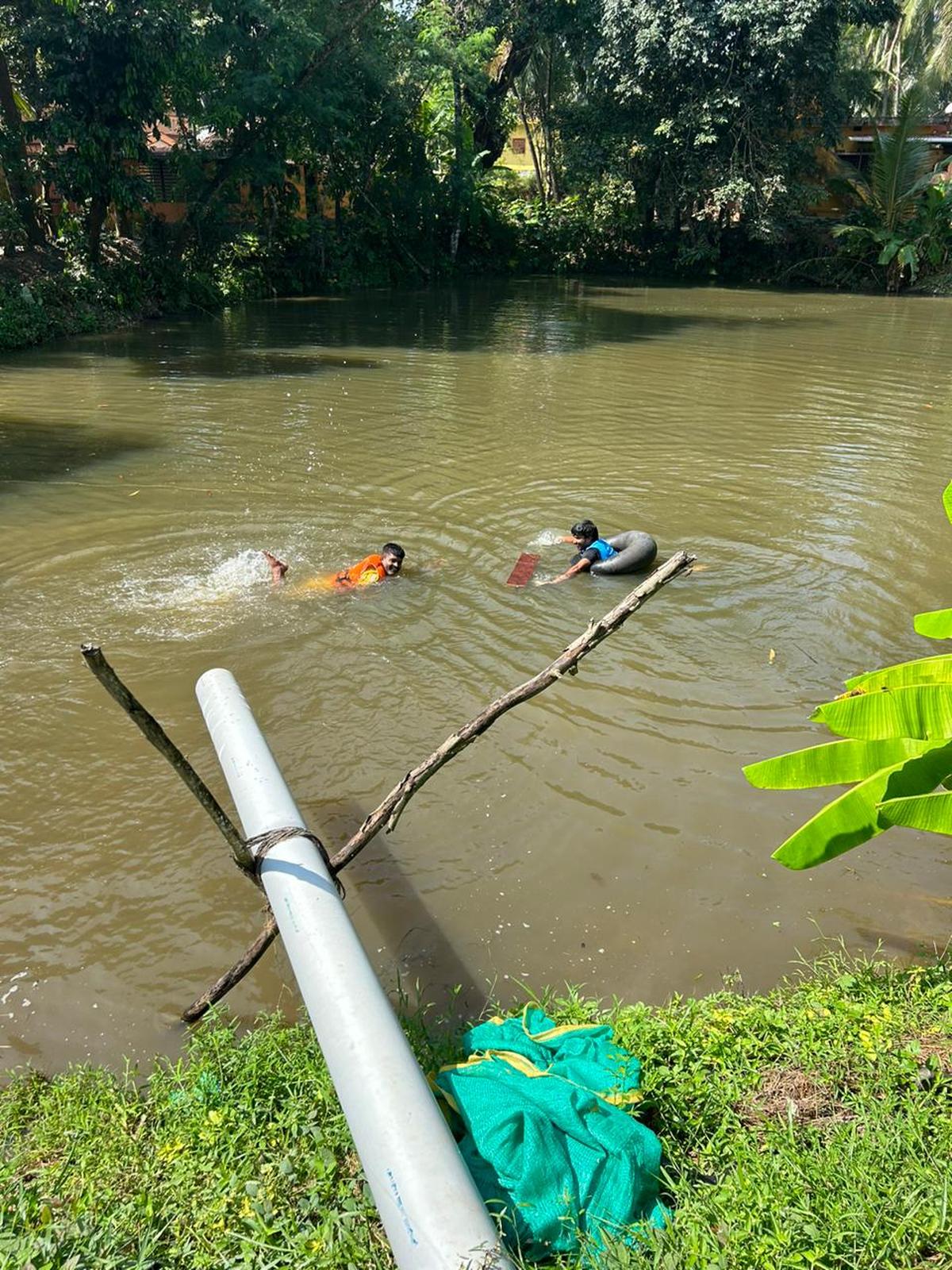 Kunji Kere, a waterbody at Tenkoli Karkada near Saligrama in Udupi district was rejuvenated by doctor Satish Kamath of Udupi in 2022-23. 