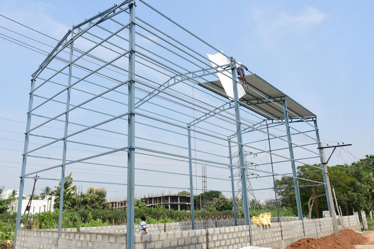Construction of badminton court begins in Tiruchi city