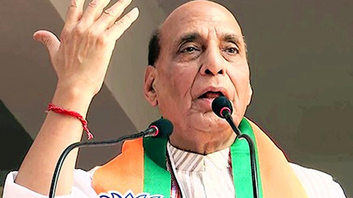 Rajnath Singh seeks Congress’ stand on CPI(M) poll promise to dismantle nuclear weapons