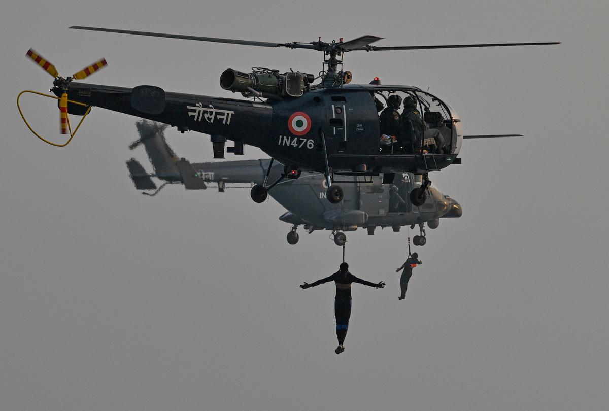 Search and rescue operations on display during the Operational Demonstration. 