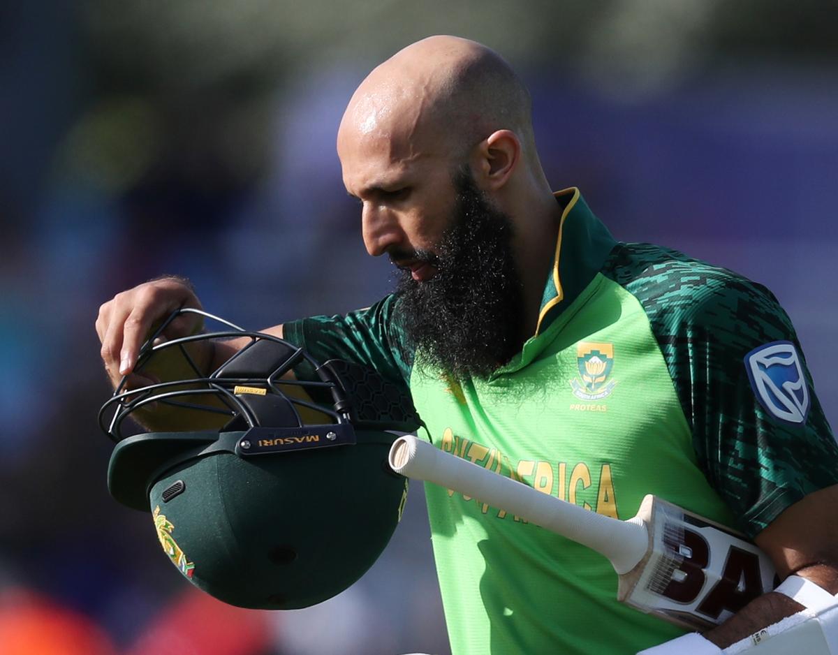  South Africa’s Hashim Amla after the match