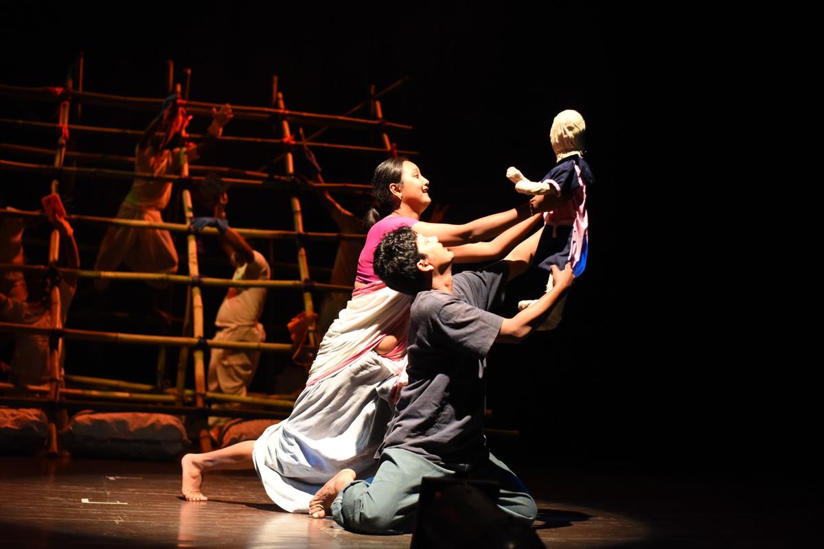 A still from Assamese play ‘Raghunath’, that will be staged as part of the Ranga Shankara Theatre Festival this month.