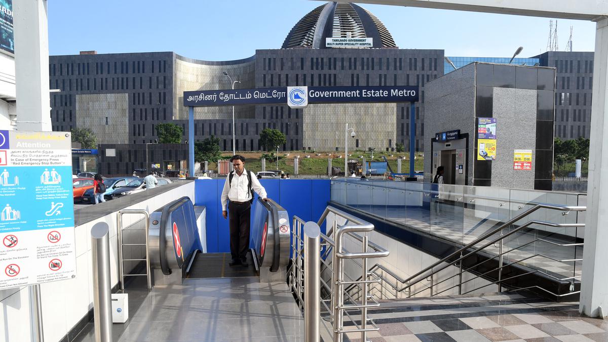 Escalators, staircases in six Chennai Metro stations to get a roof