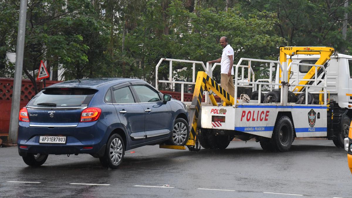 Vehicles parked in no-parking zones or causing traffic obstruction will now be towed away, warns Visakhapatnam Police Commissioner