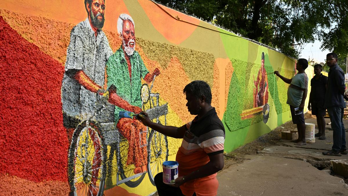 Artists beautify city walls ahead of ‘Maa Madurai Vizha’