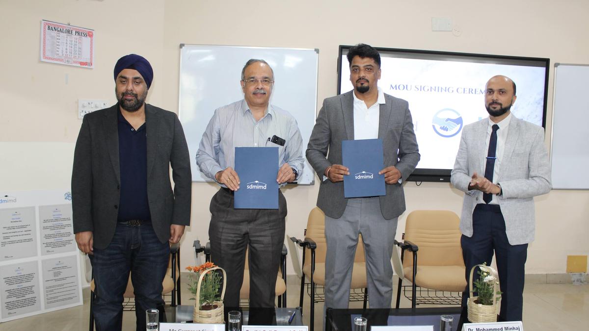 Intel Unnati lab set up at SDMIMD in Mysuru - The Hindu