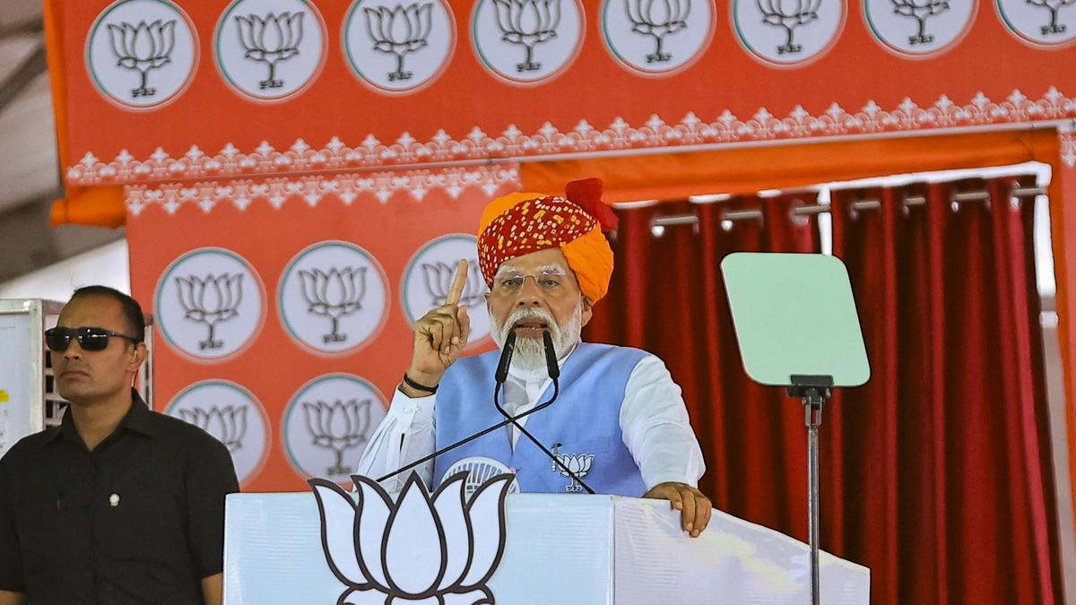 The BJP focused on the principle of nation first, Cong.  country plundered: PM Modi
