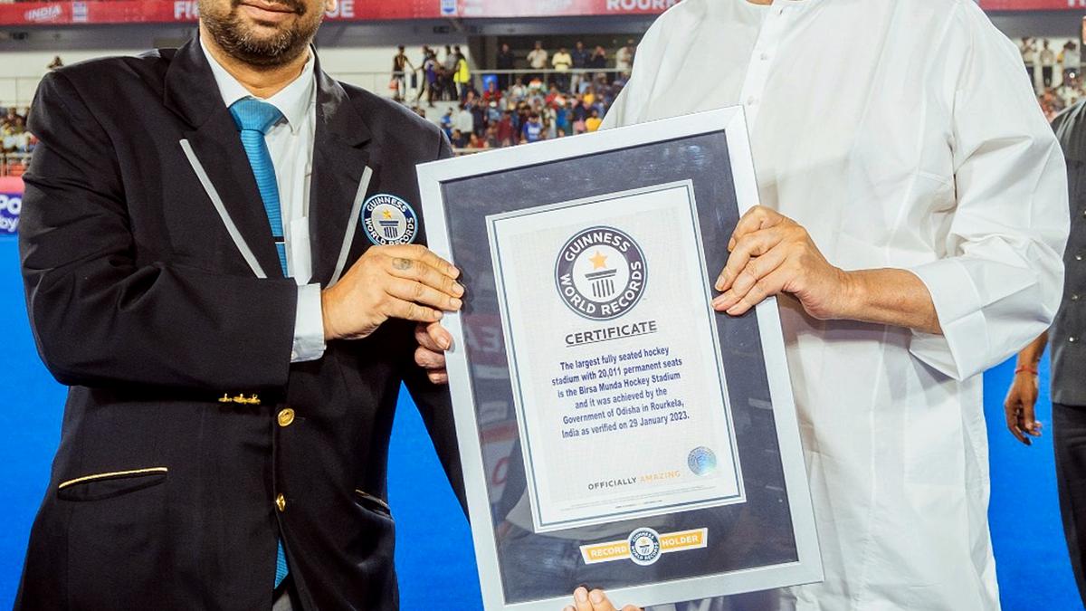 Birsa Munda gets into Guinness Book as world’s largest hockey stadium 