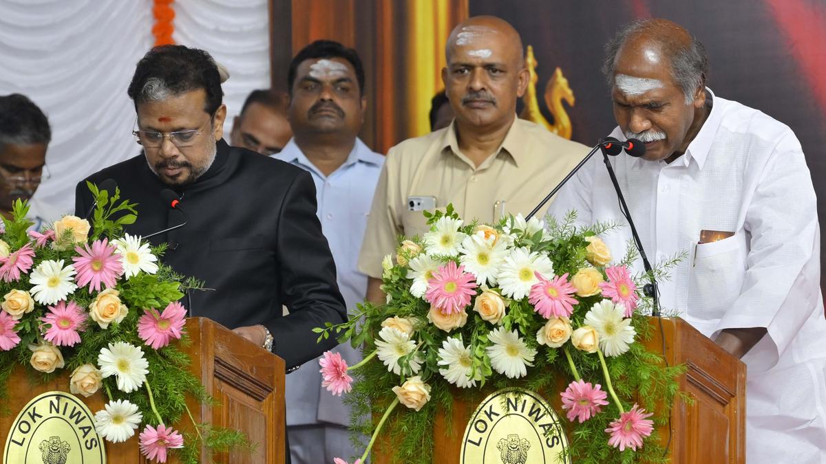 AINRC chief N. Rangasamy sworn in as Chief Minister of Puducherry