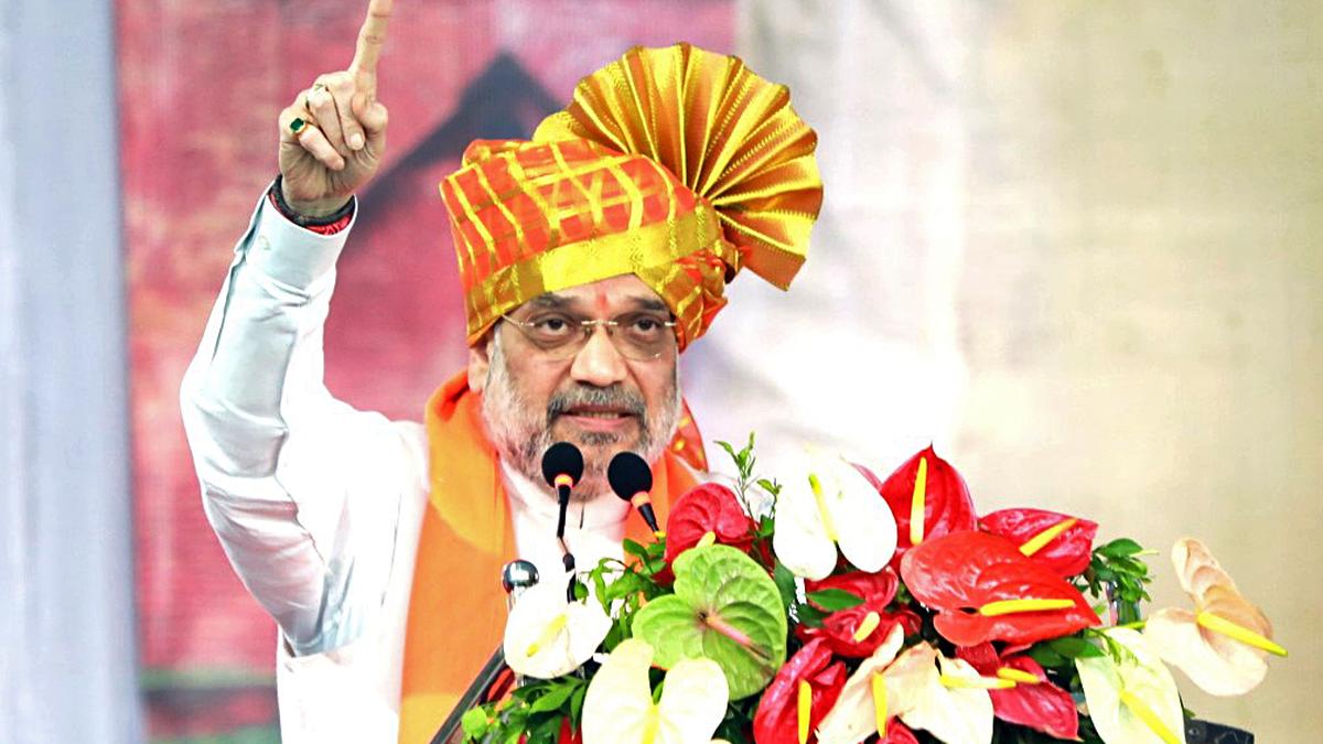 Inclement weather plays spoilsport for Amit Shah’s Haryana rally; he briefly addresses gathering over mobile phone