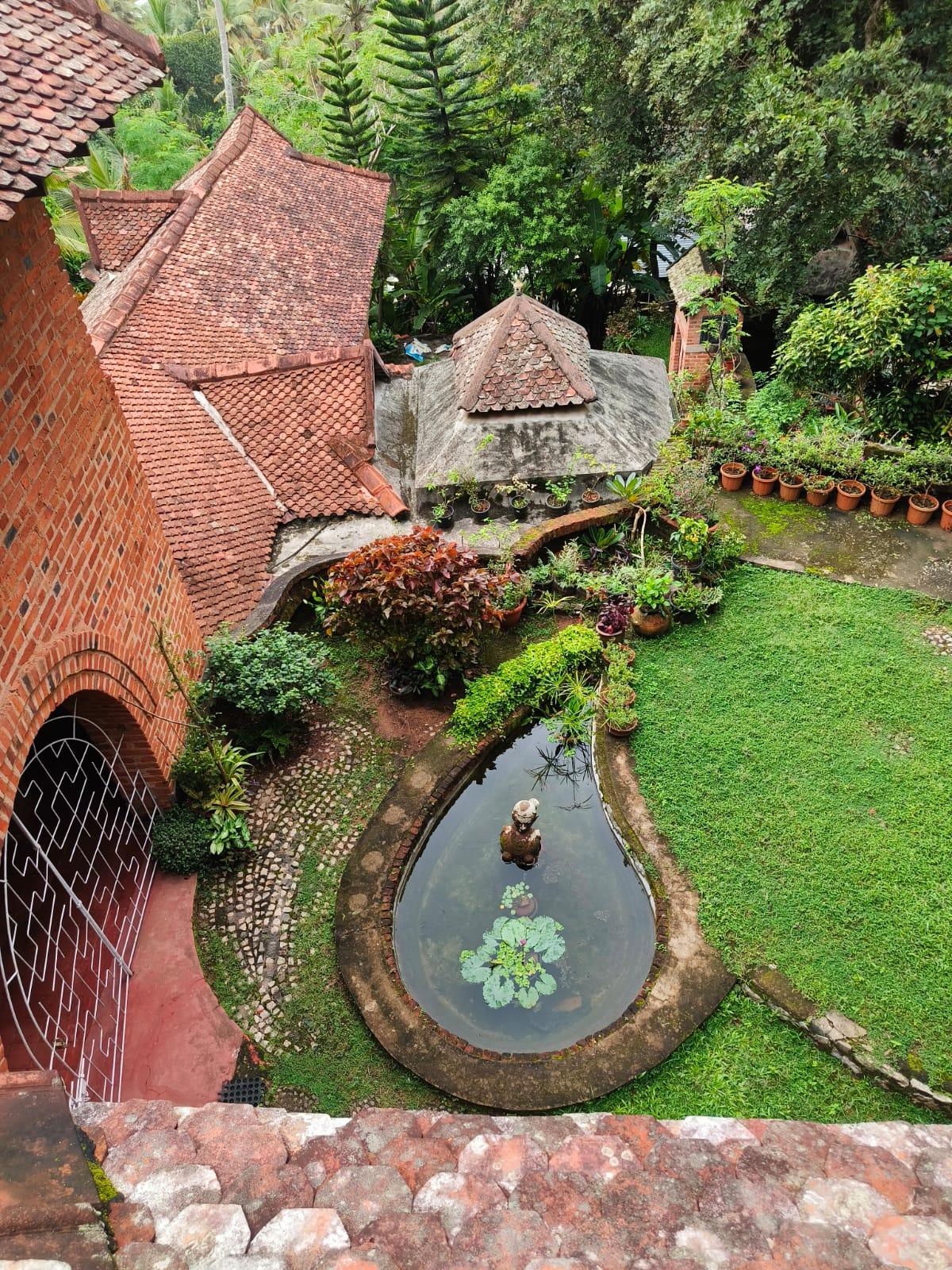 A view of The Hamlet, Laurie Bakerâs home in Thiruvananthapuram. 