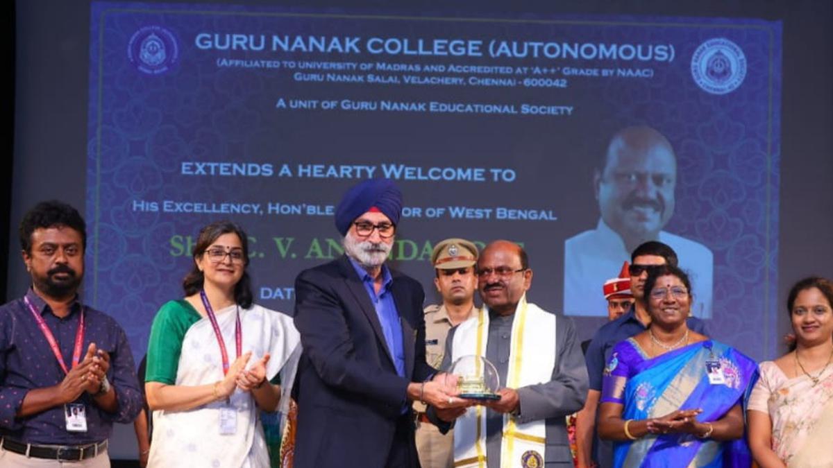 A homecoming for the West Bengal Governor, visits Chennai college where he served as faculty