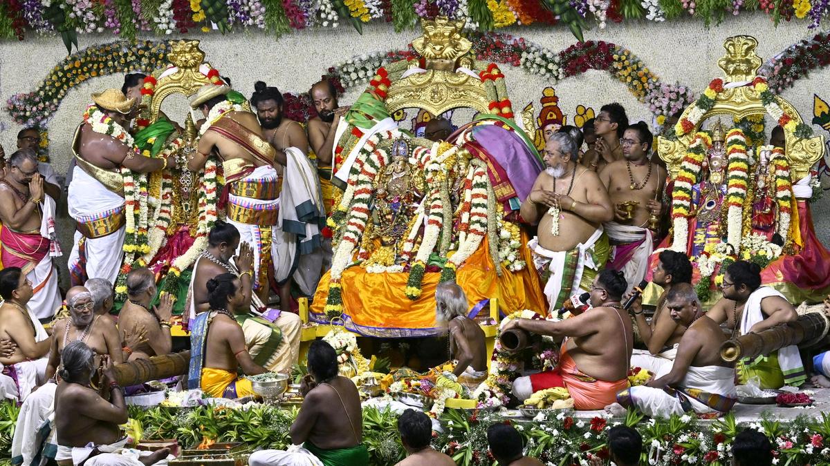 Devotees throng Meenakshi Sundareswarar Temple to witness celestial wedding