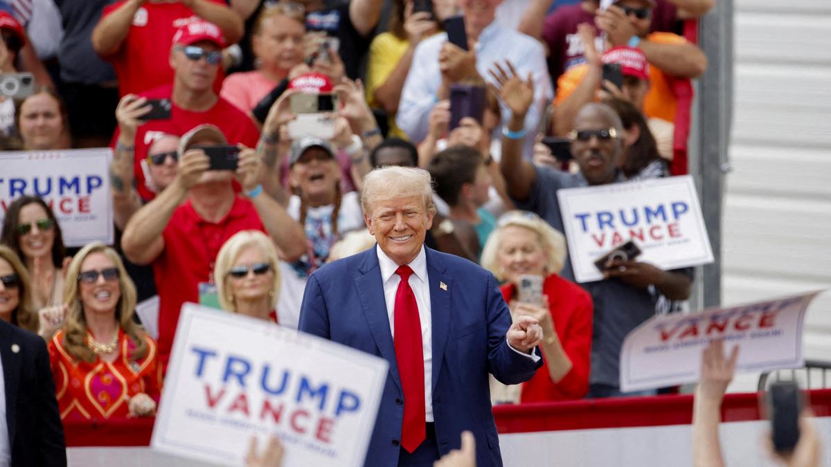 Trump holds his first outdoor rally since last month’s assassination attempt