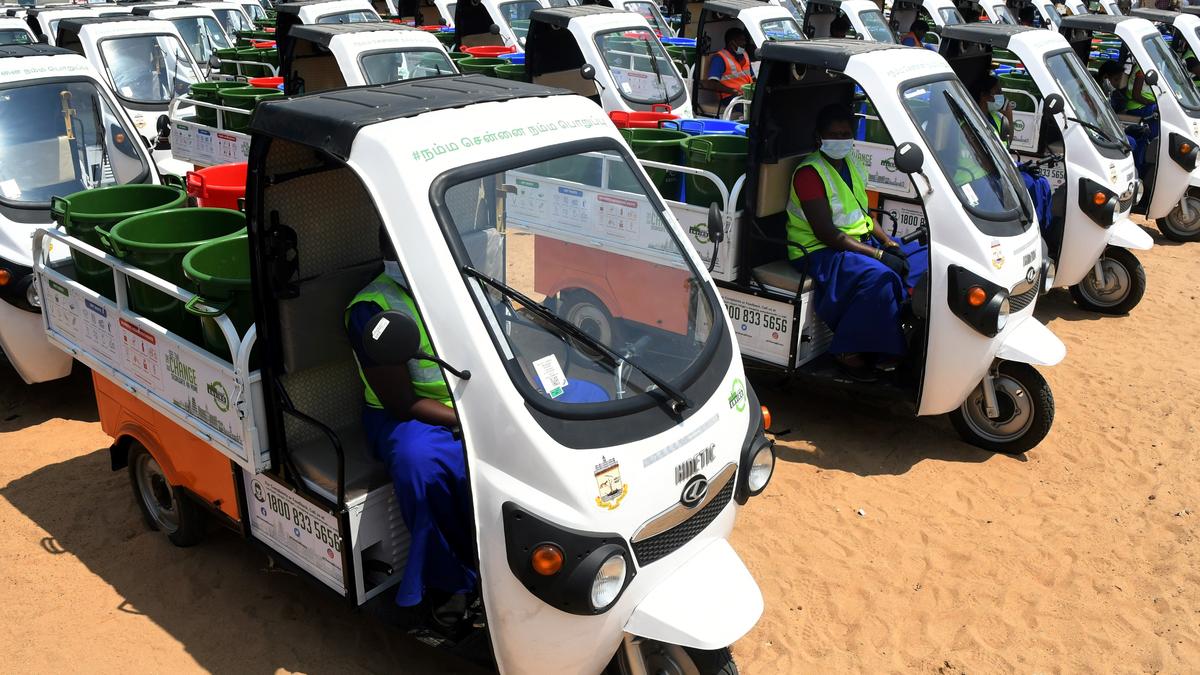 Greater Chennai Corporation to get 350 additional battery-operated vehicles for waste collection