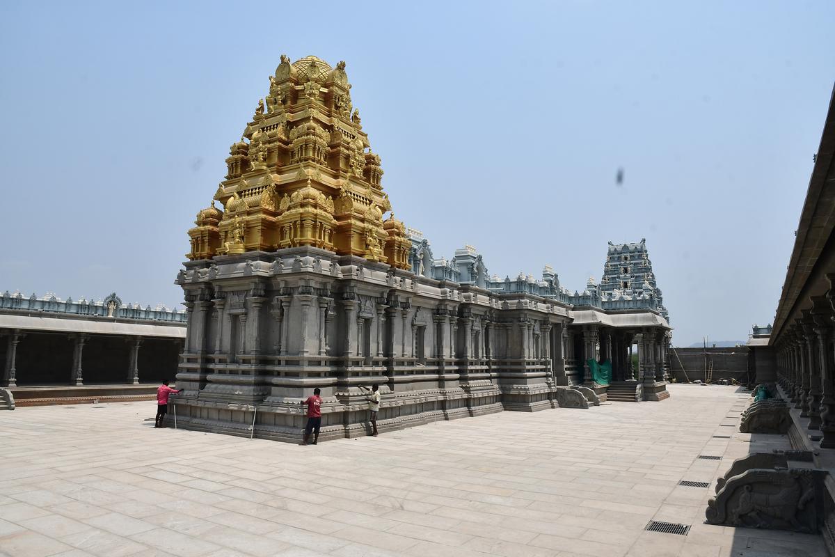 TTD temple ready for inauguration at Amaravati - The Hindu