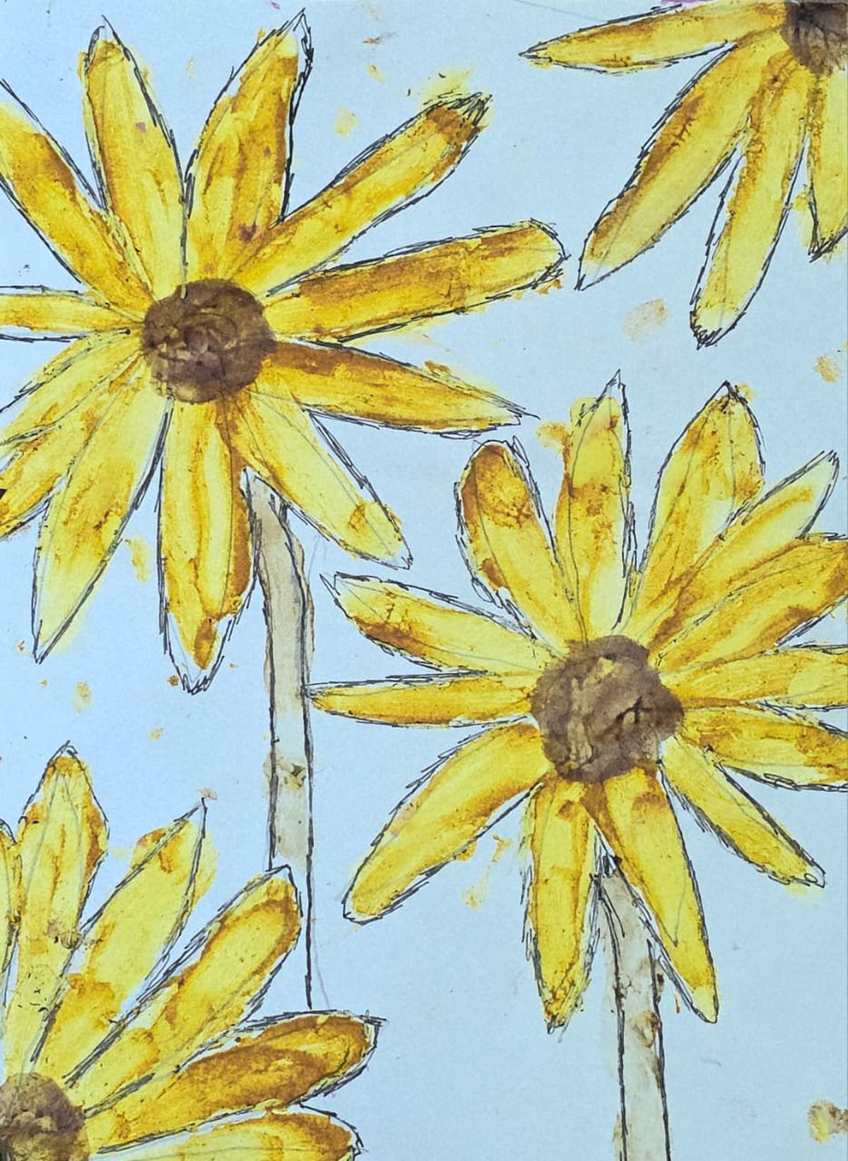 Painting with natural pigments. Painting with natural pigments.