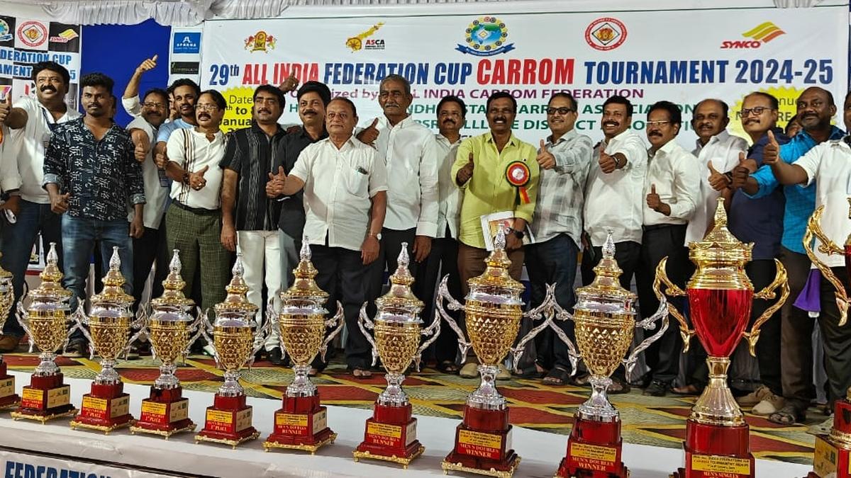 National carrom tournament concludes in Nellore