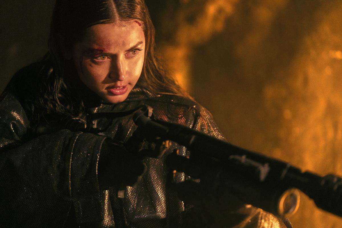 This image released by Lionsgate shows Ana de Armas in a scene from “Ballerina.” This image released by Lionsgate shows Ana de Armas in a scene from “Ballerina.”
